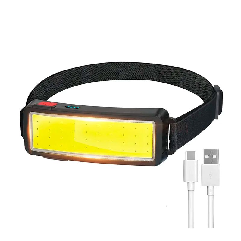 GENERICO - Linterna Frontal Led Cob Recargable Usb Superbrillante
