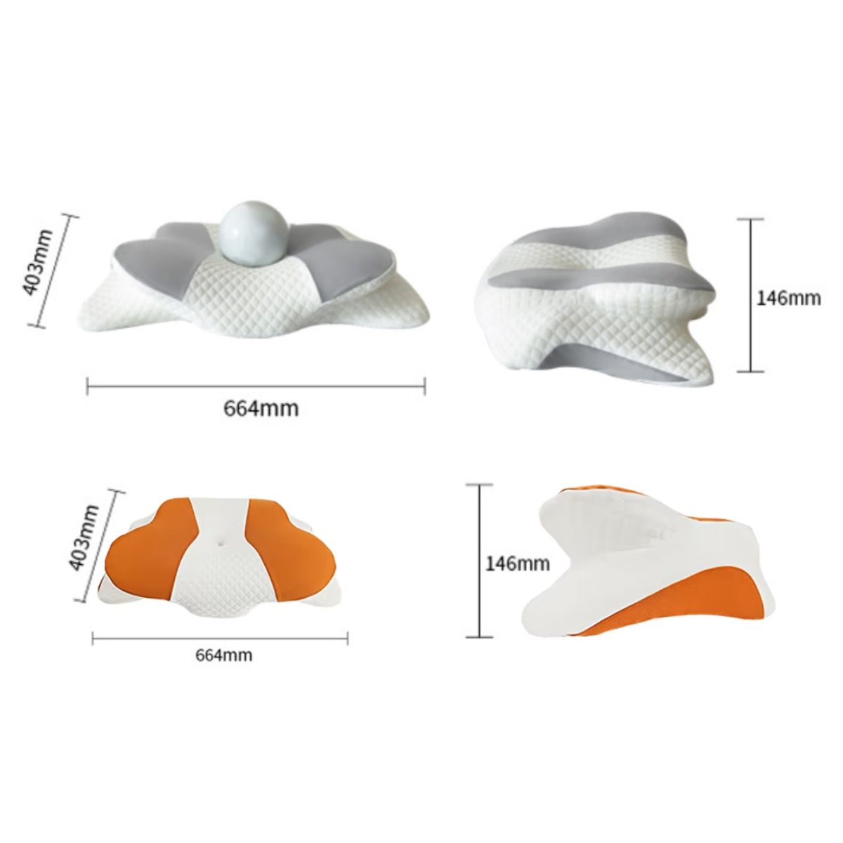 ATURE - Almohada Cervical De Espuma Viscoelástica Con Forma De Marip