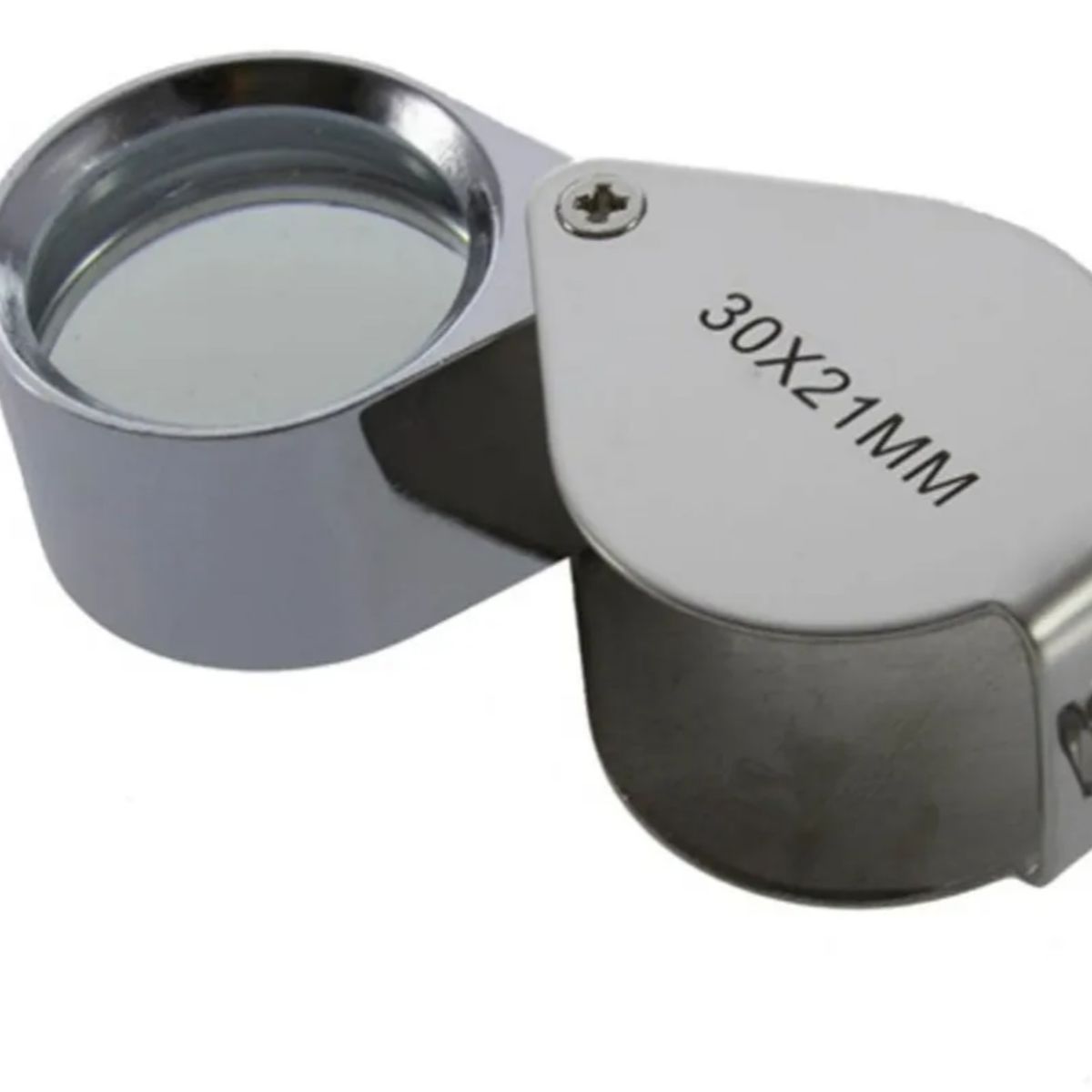 GENERICO - Lupa Metalica 30x 21mm De Bolsillo Triplet