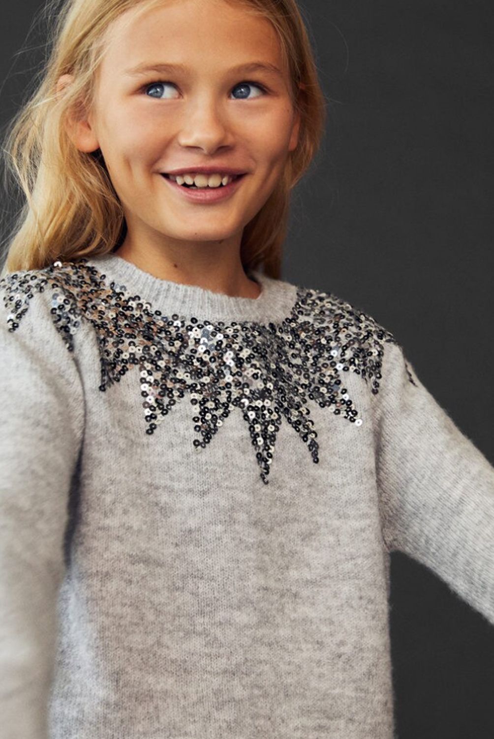MANGO KIDS - Mango Kids Sweater Poliester Reciclado Lentejuelas Kate Niña