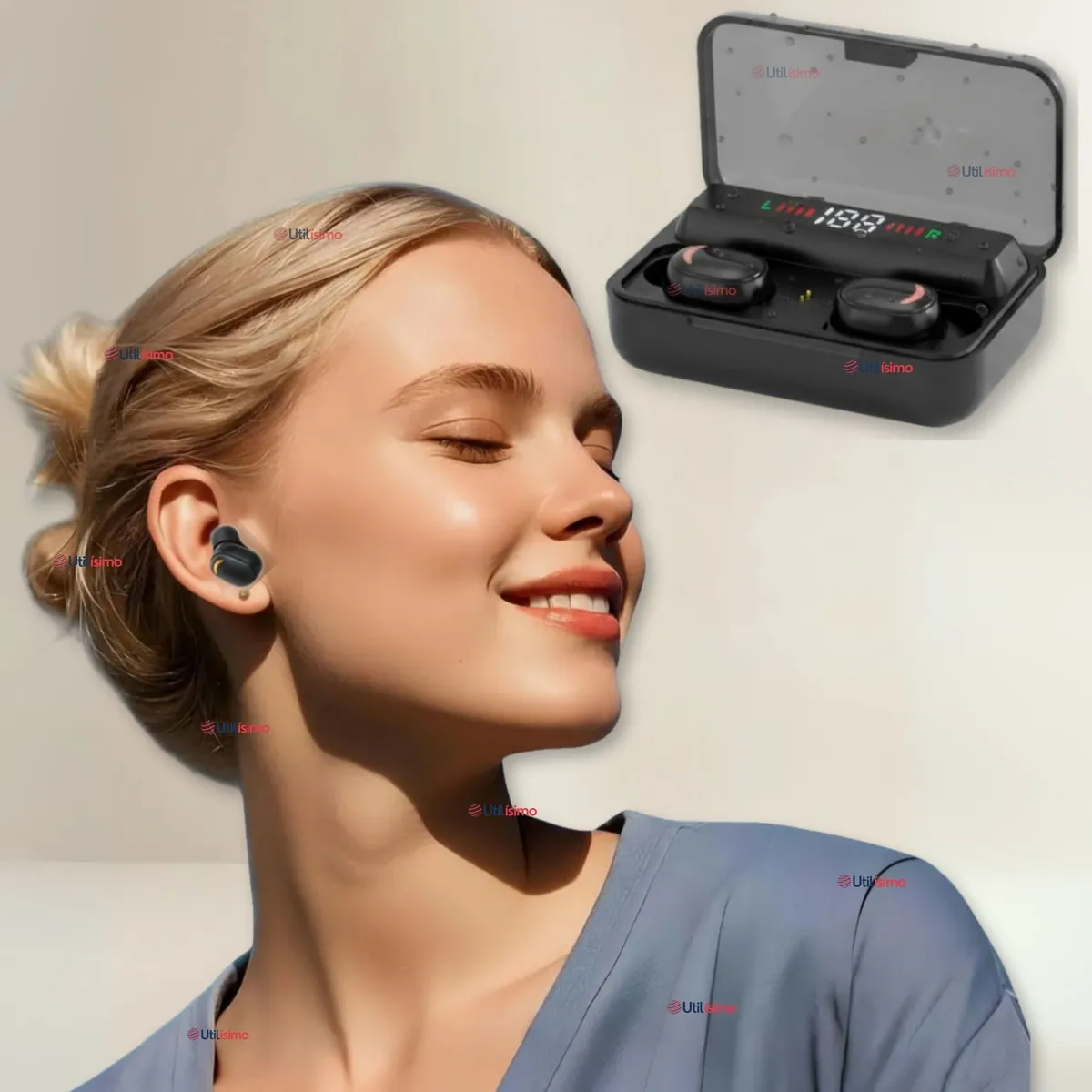 LINE - Audífonos Inalámbricos Bluetooth iOS Android Sonido Estéreo Negro