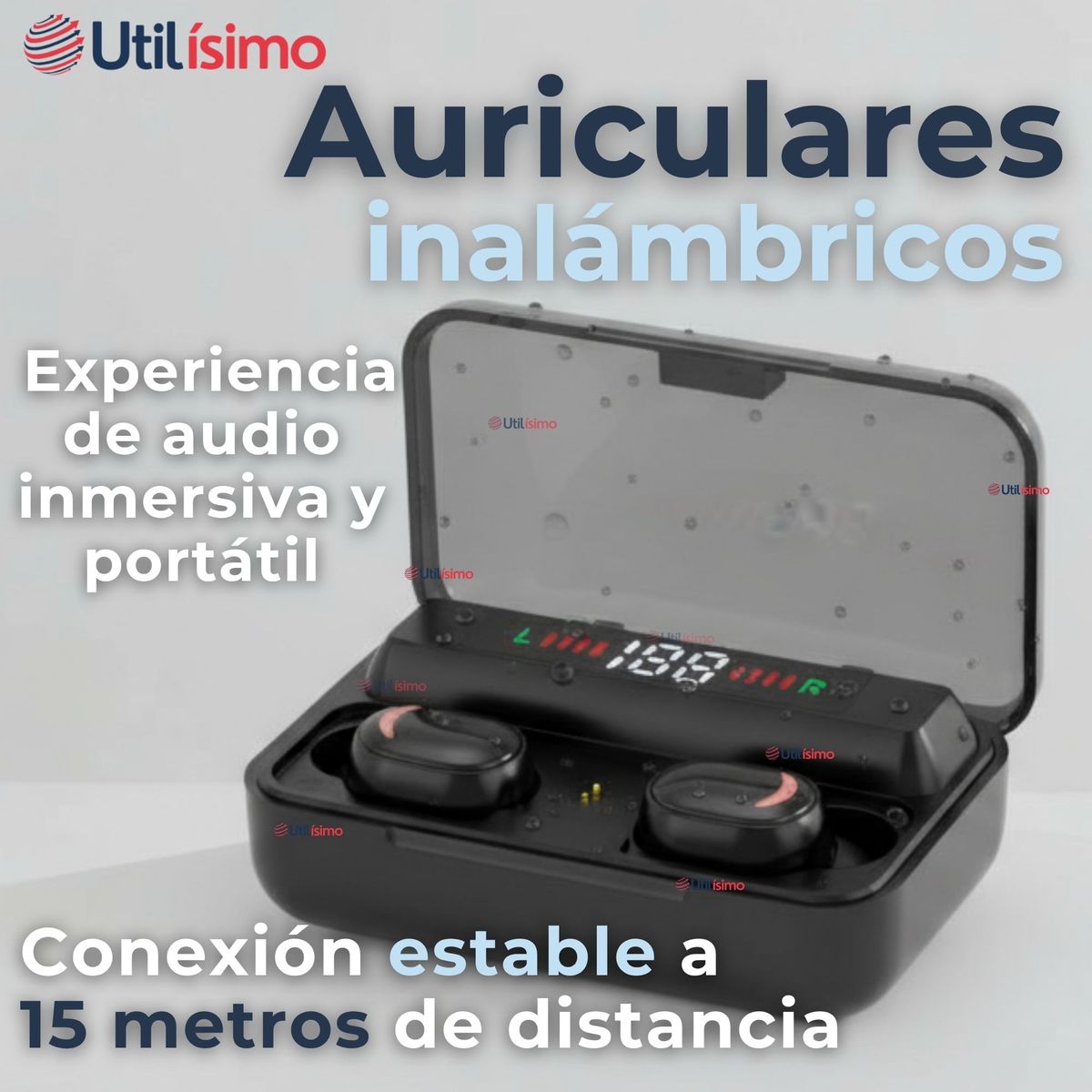 LINE - Audífonos Inalámbricos Bluetooth iOS Android Sonido Estéreo Negro