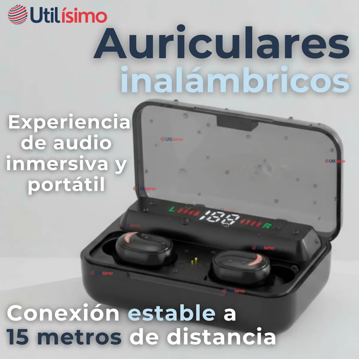 LINE - Audífonos Inalámbricos Bluetooth iOS Android Sonido Estéreo Negro