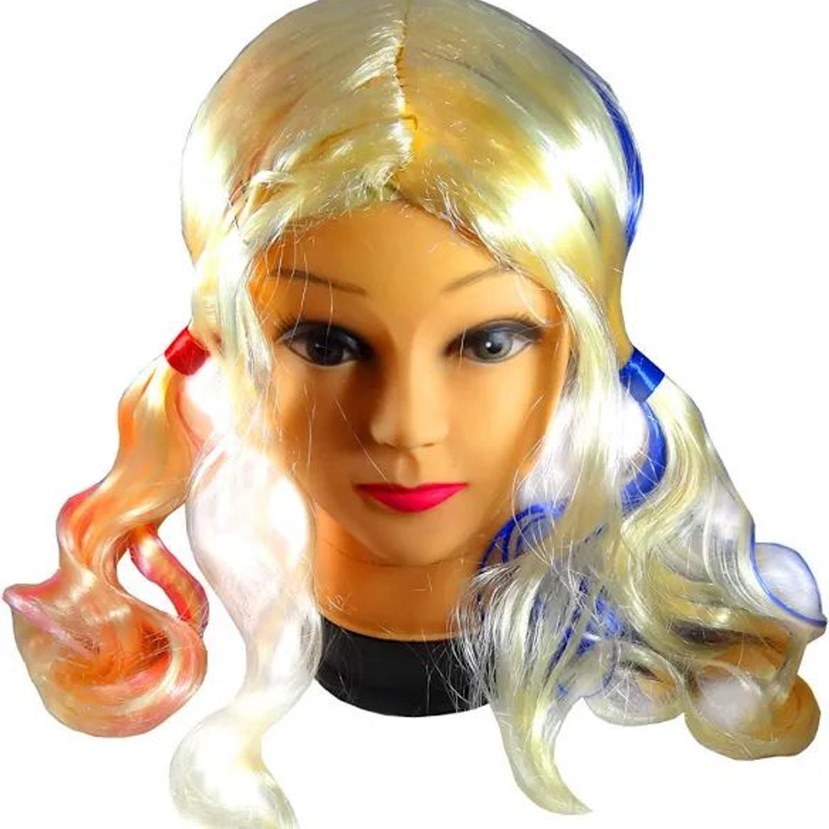 GENERICO - SET PELUCA BATE Y PANTIES PARA DISFRAZ HARLEY QUINN