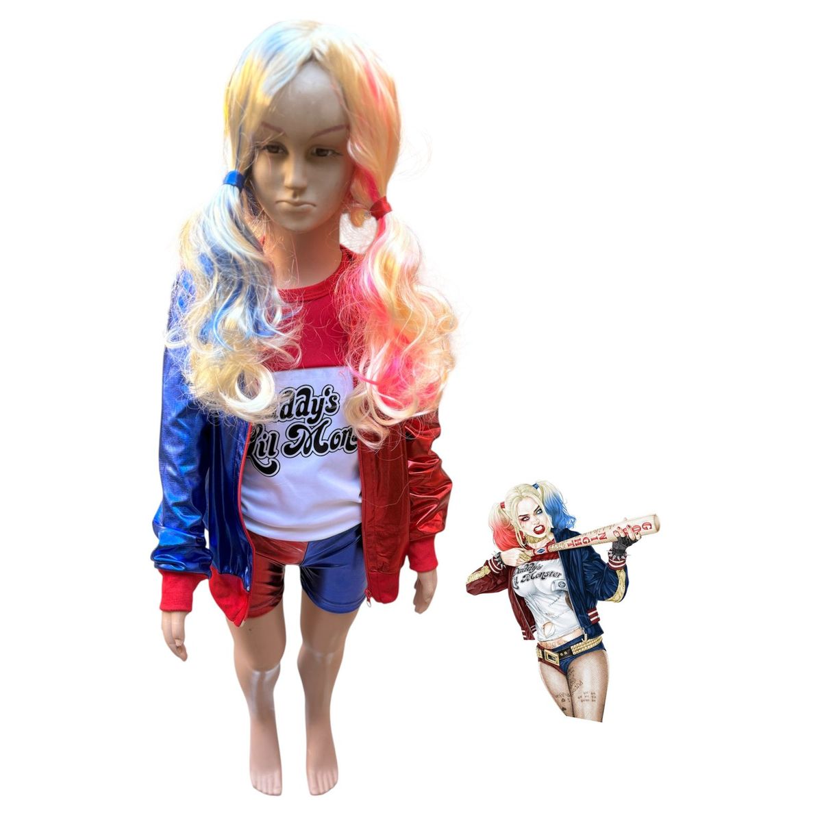 GENERICO - DISFRAZ HARLEY QUINN TALLA 12