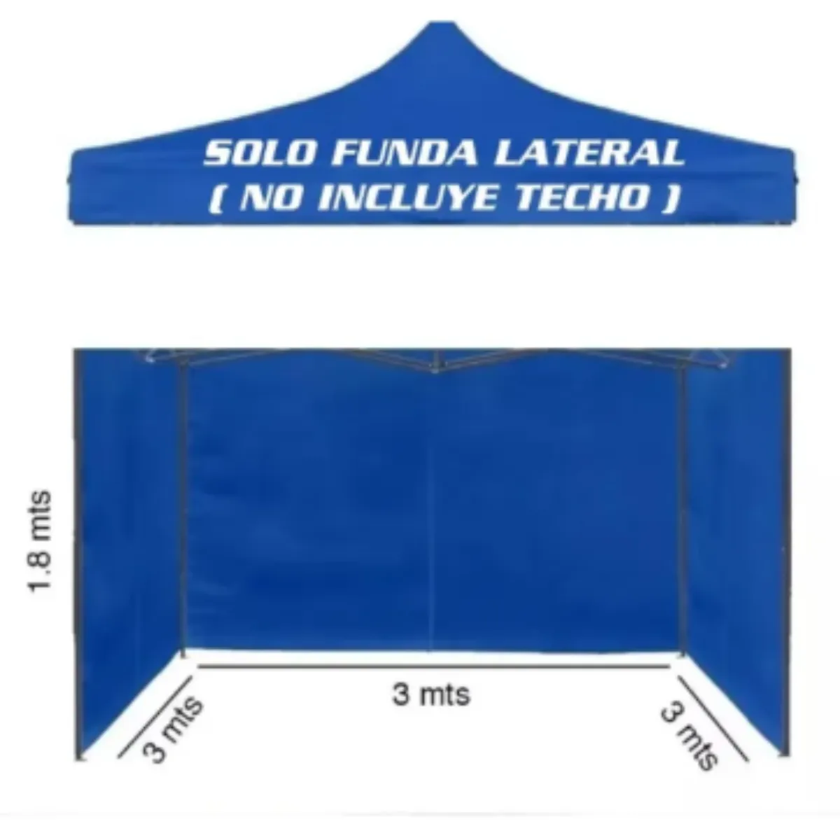 GENERICO - Set Paredes Laterales Para Toldo 3x9 M