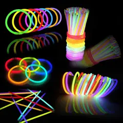GENERICO - 100pcs Pulseras Neon Para Fiestas Diy Glow Sticks Decoracion