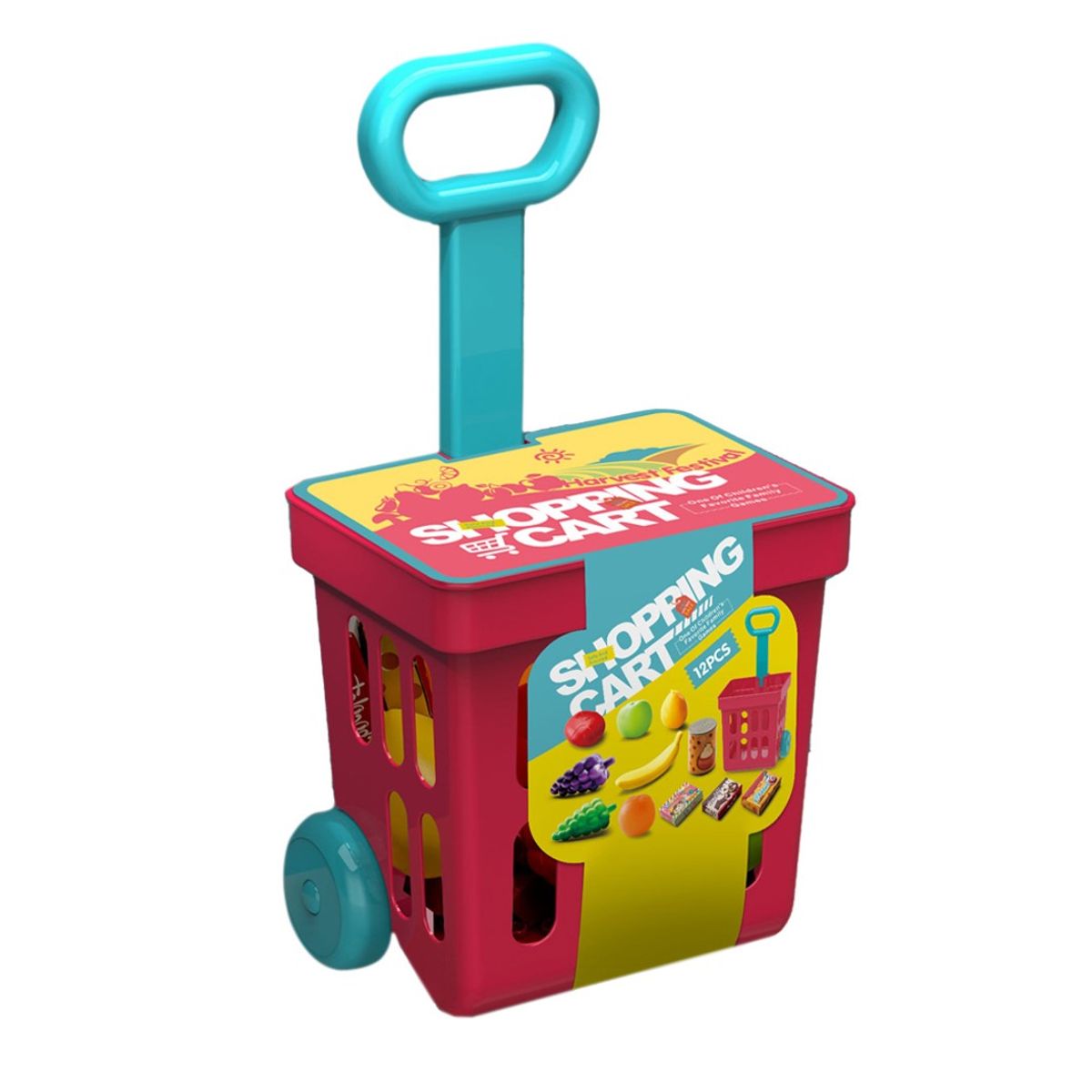 GENERICO - Juguete Carrito De Compras Con Alimentos Para Niños