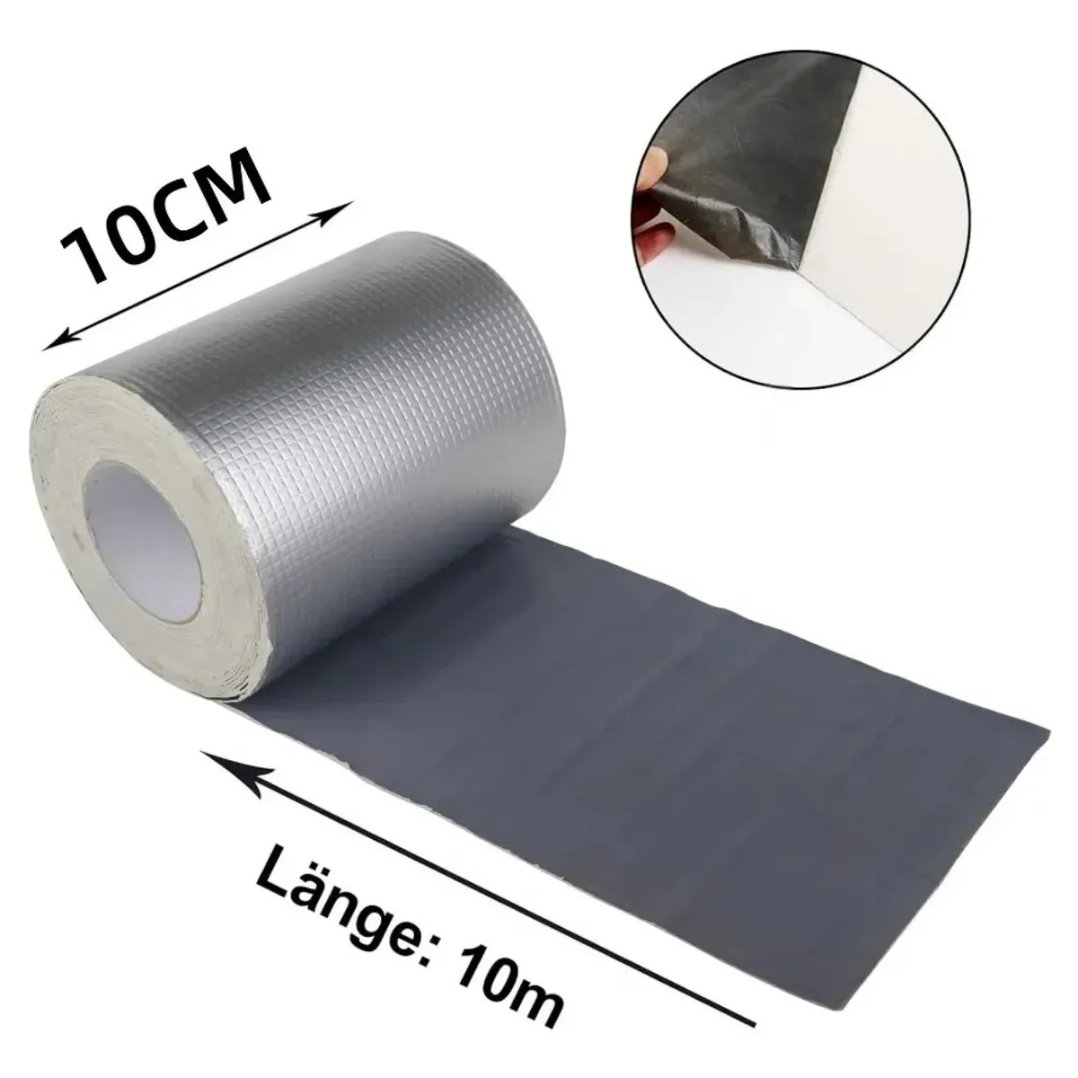 KUANGYE - 10cm X 10 Mts Cinta Butilo Techo Tuberia Adhes Reparacion Contra Agua