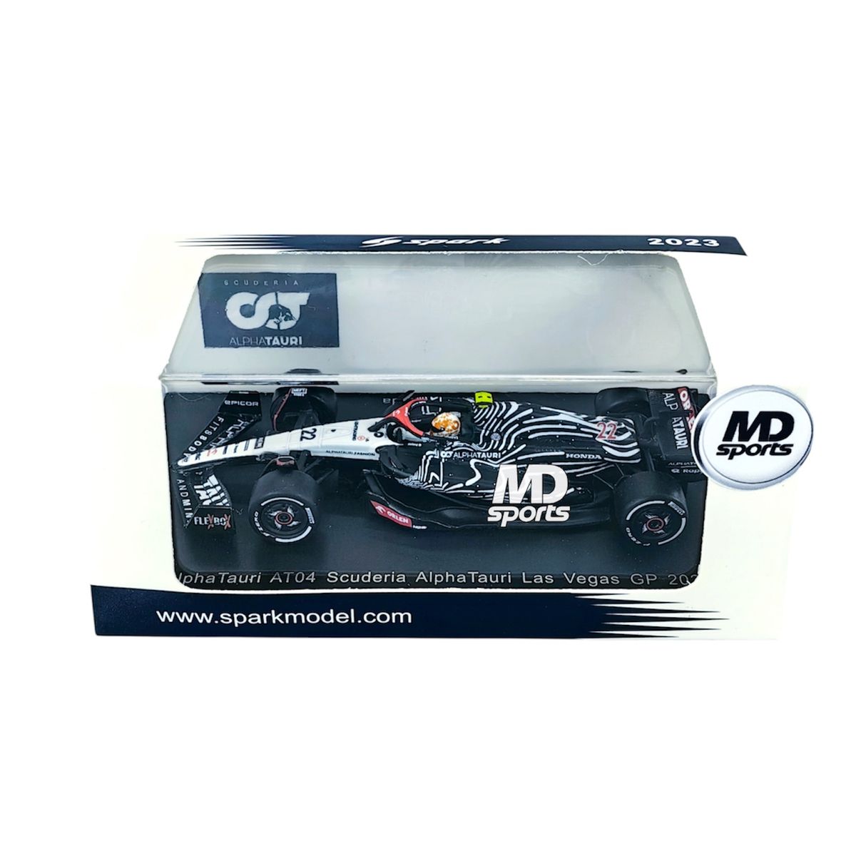 FORMULA 1 - Auto F1 Alpha Tauri AT04 GP LasVegas 2023 Yuki Tsunoda Spark 1:64