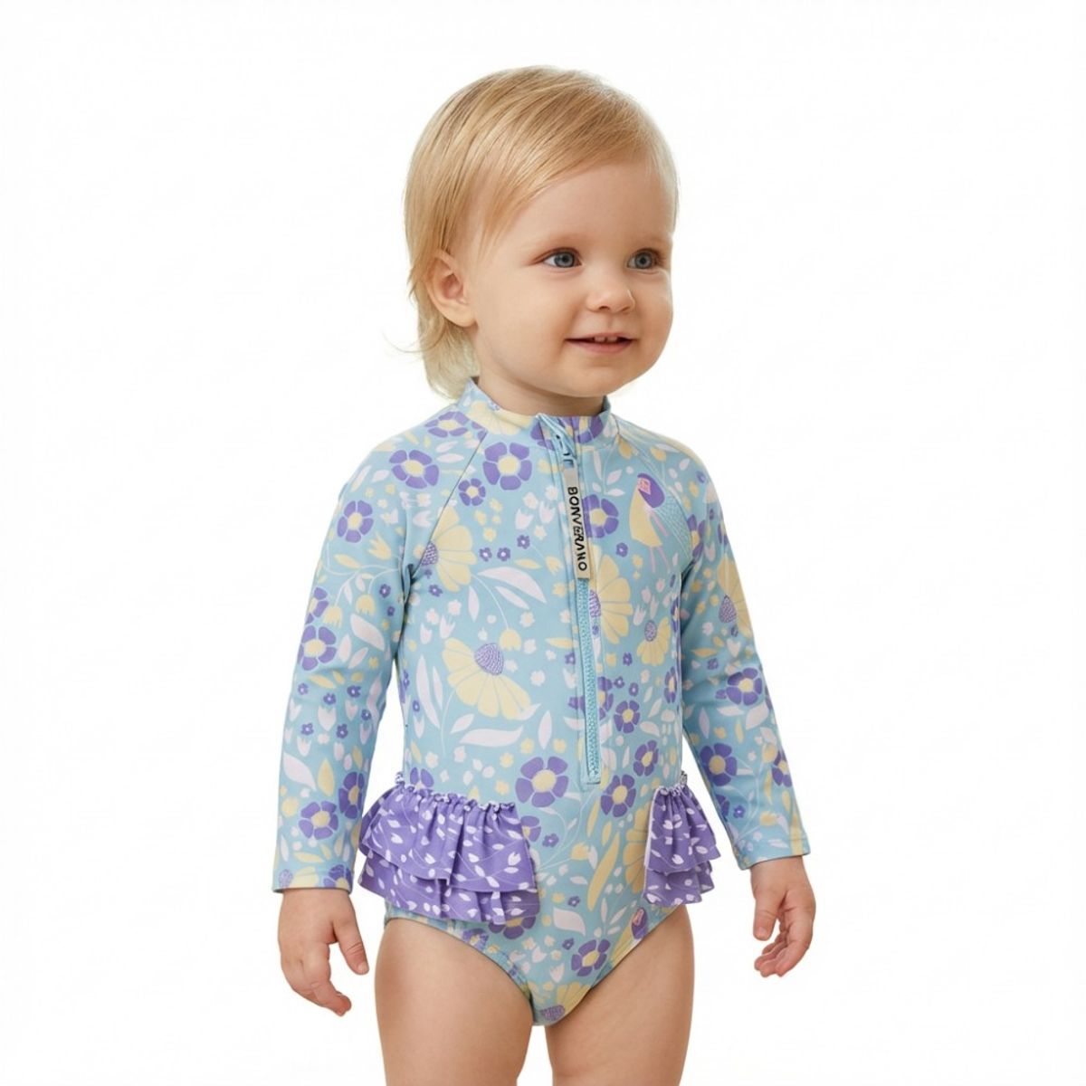 BONVERANO - Traje de baño con protección UV para niña