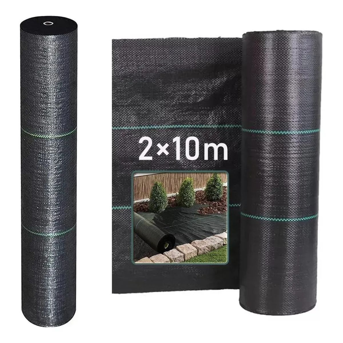 KUANGYE - Malla Antihierbastela Geotextil Control De Maleza 2x10m