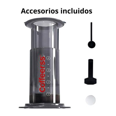 Imagen 2 del producto Cafetera Francesa Portatil Presion Color Negro Automatica