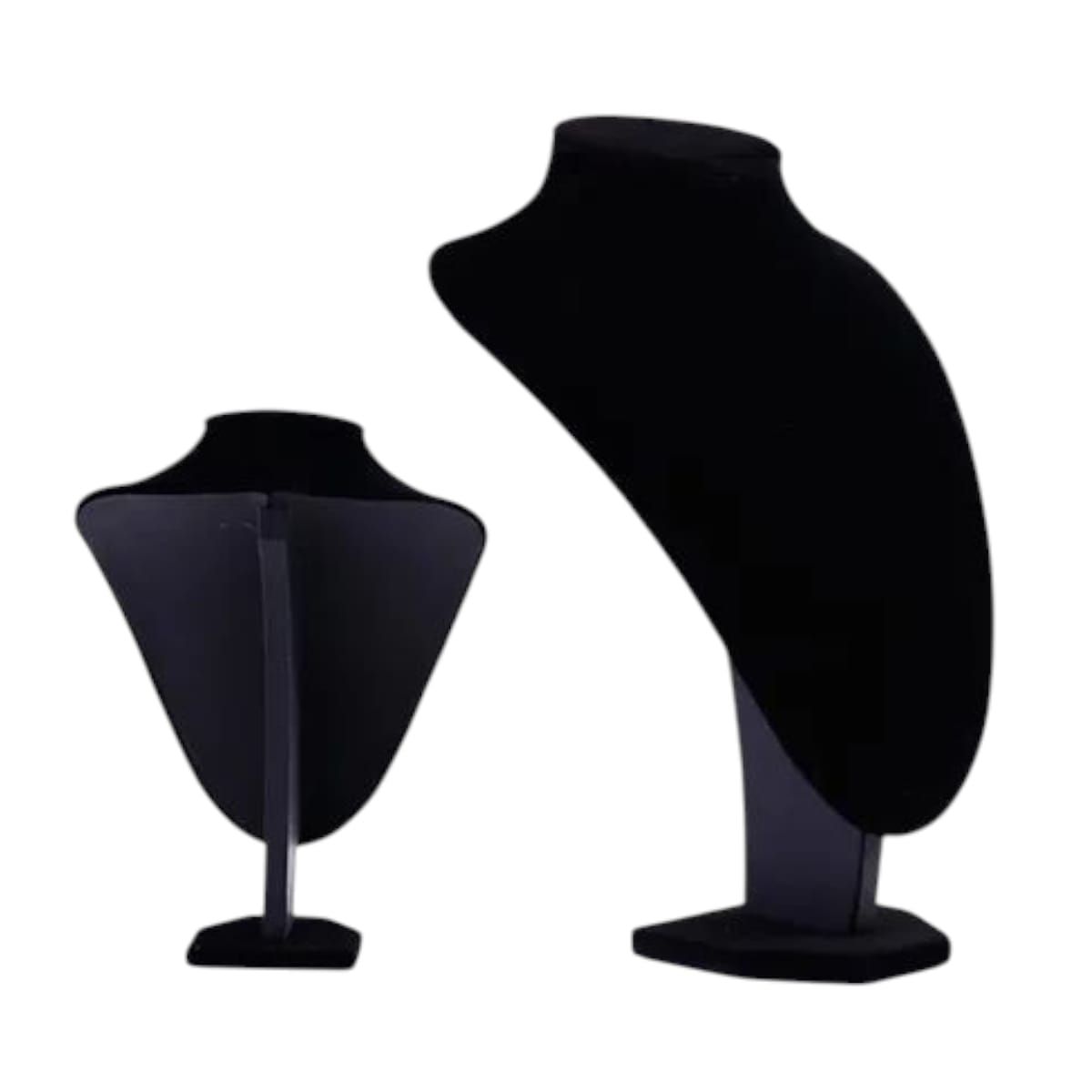GENERICO - Exhibidor de Joyería con Acabado Terciopelado Negro 30cm Gms