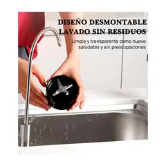 GENERICO - Batidora Licuadora Portatil Usb Recargable Color Negra 300w