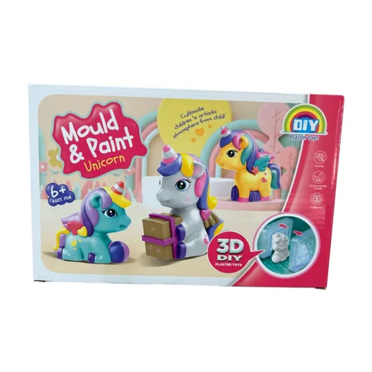 GENERICO - Juguete Kit De Pintura Unicornio Figura En 3D