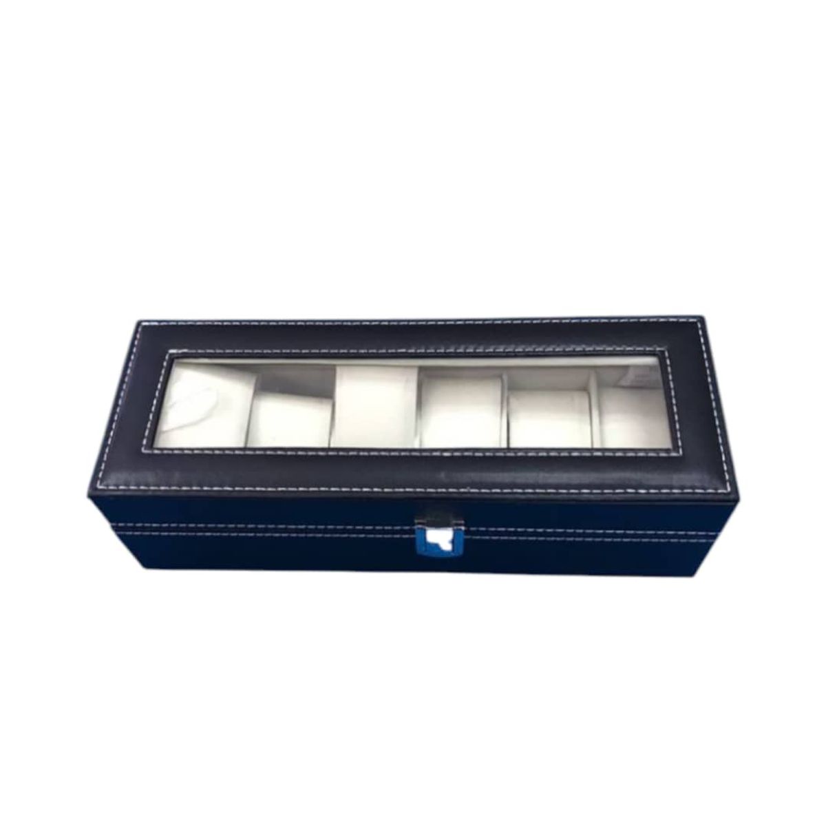 GENERICO - Caja Organizadora para 6 Relojes con Tapa Transparente Gms