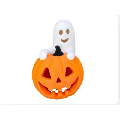 Imagen 2 del producto Portavelas Fantasma y Calabaza- Halloween