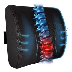 KINDA NICE - Cojín Ortopédico De Silla Para Apoyo De Alivio Lumbar