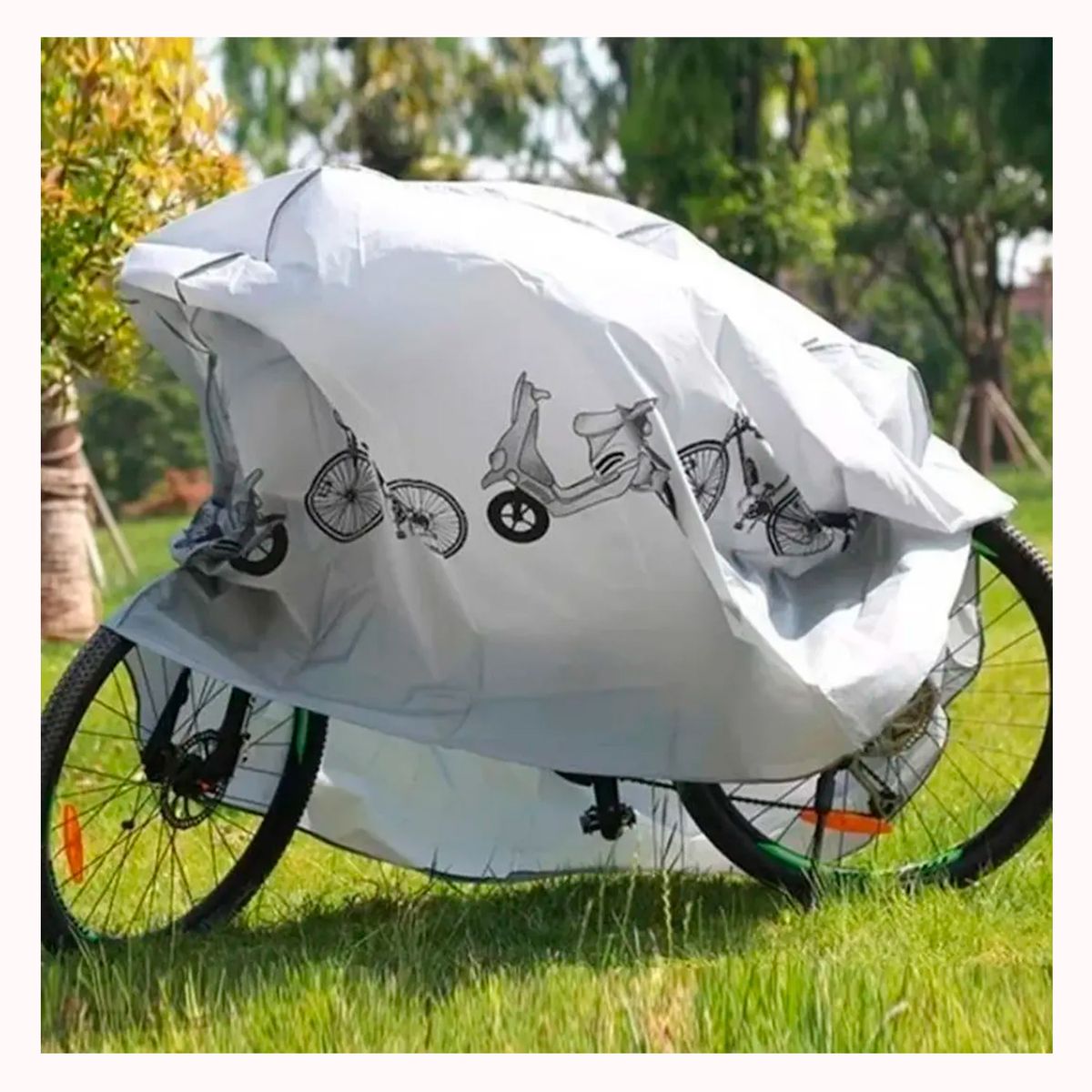 GENERICO - Lona cubre motos y bicicleta