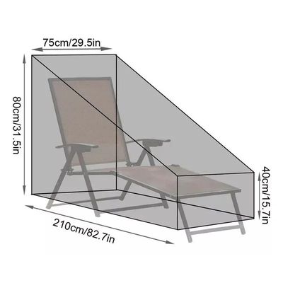 Imagen 2 del producto Funda Impermeable Protectora Para tumbona De Jardín