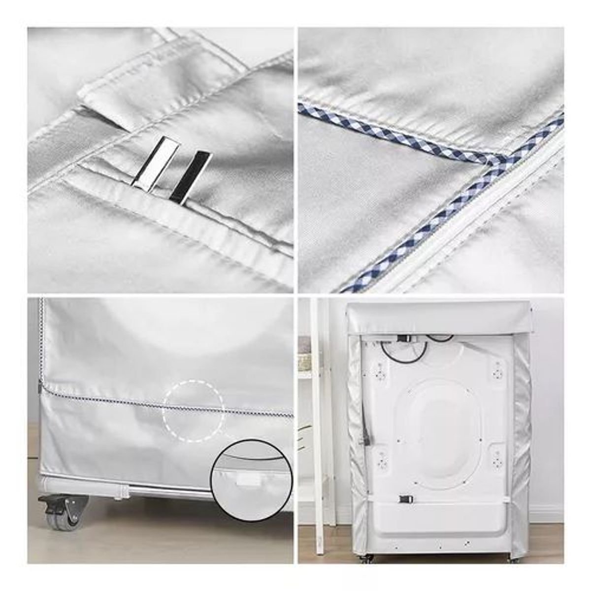 KINDA NICE - Funda Protect Para Cubierta Lavadora De Tambor Tela Oxford L