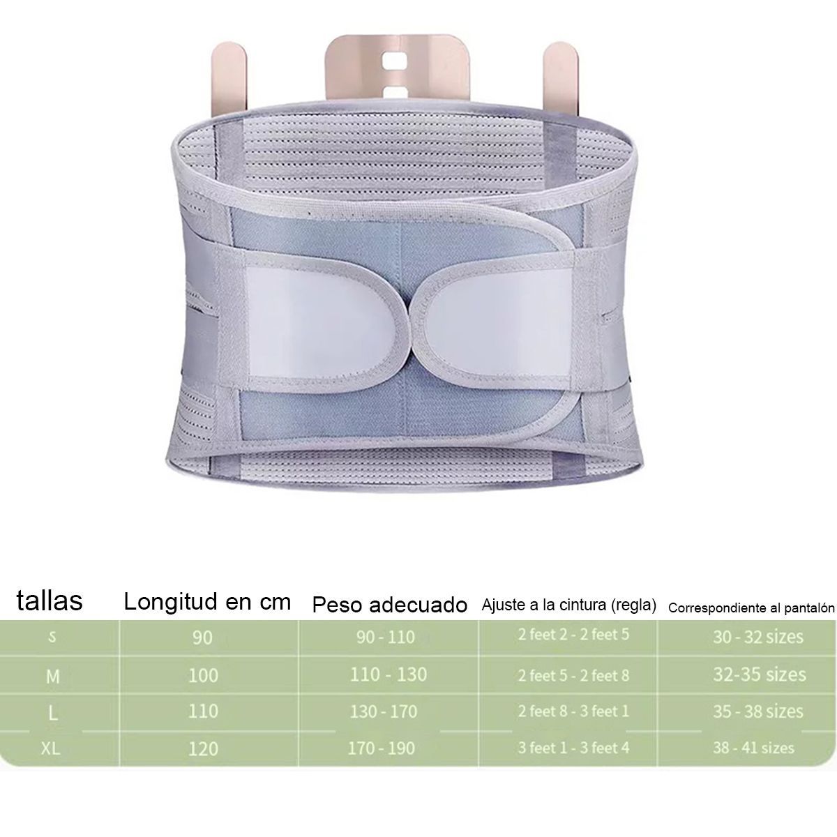 KINDA NICE - Faja Lumbar Soporte Hernia Ortopedia Apoyo Espalda L