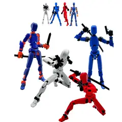 KUANGYE - 4 Und Pack Figura Articulada Dummy Multi-jointed Movable