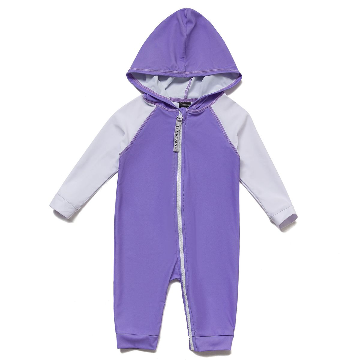 BONVERANO - Traje de baño con capucha y protección UV para niñas