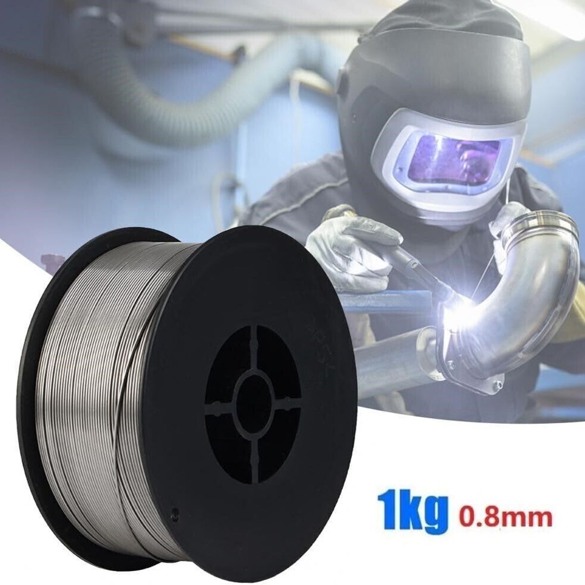 ANENG - Alambre tubular flux core 08mm 1kg E71t-gs Hilo Soldar Sin Gas