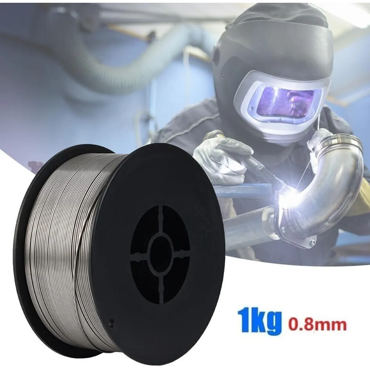 ANENG - Alambre tubular flux core 08mm 1kg E71t-gs Hilo Soldar Sin Gas