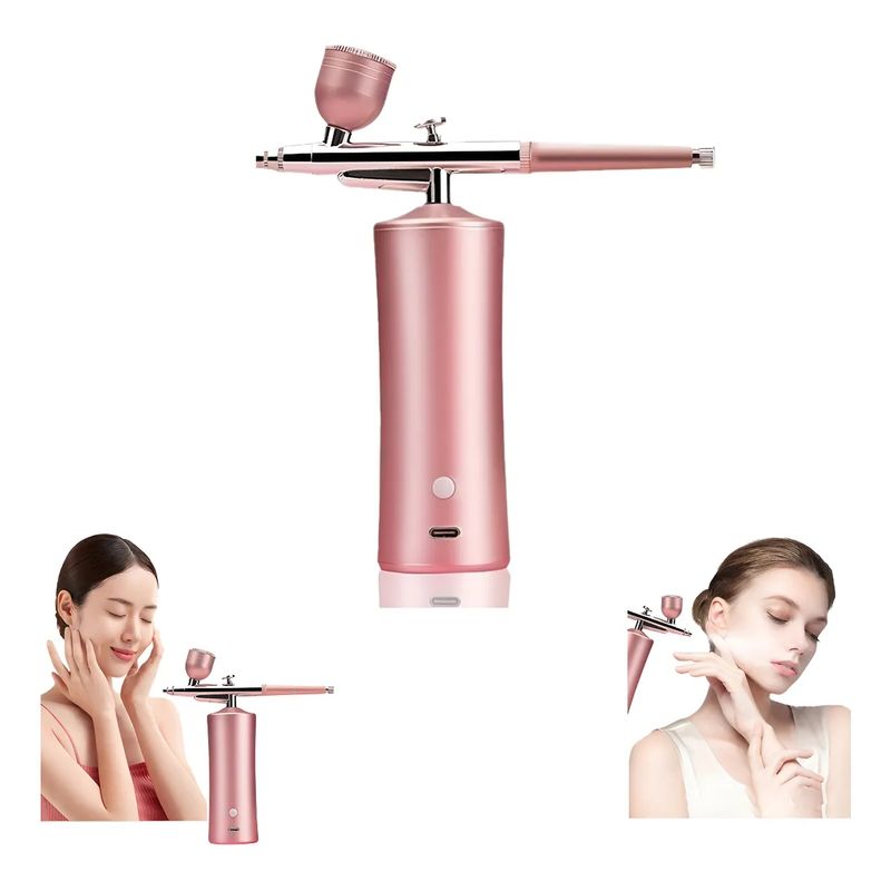 KINDA NICE - Kit De Aerógrafo Profesional Recargable Inalámbrico Portátil Verde