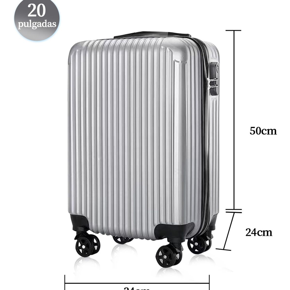 SUPERCENTER - Maleta Viaje Pequeña Equipaje Cabina Chica De Mano Gris