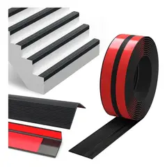 KUANGYE - Tiras Antideslizantes De Goma 5cm×3m Para Escaleras Negro