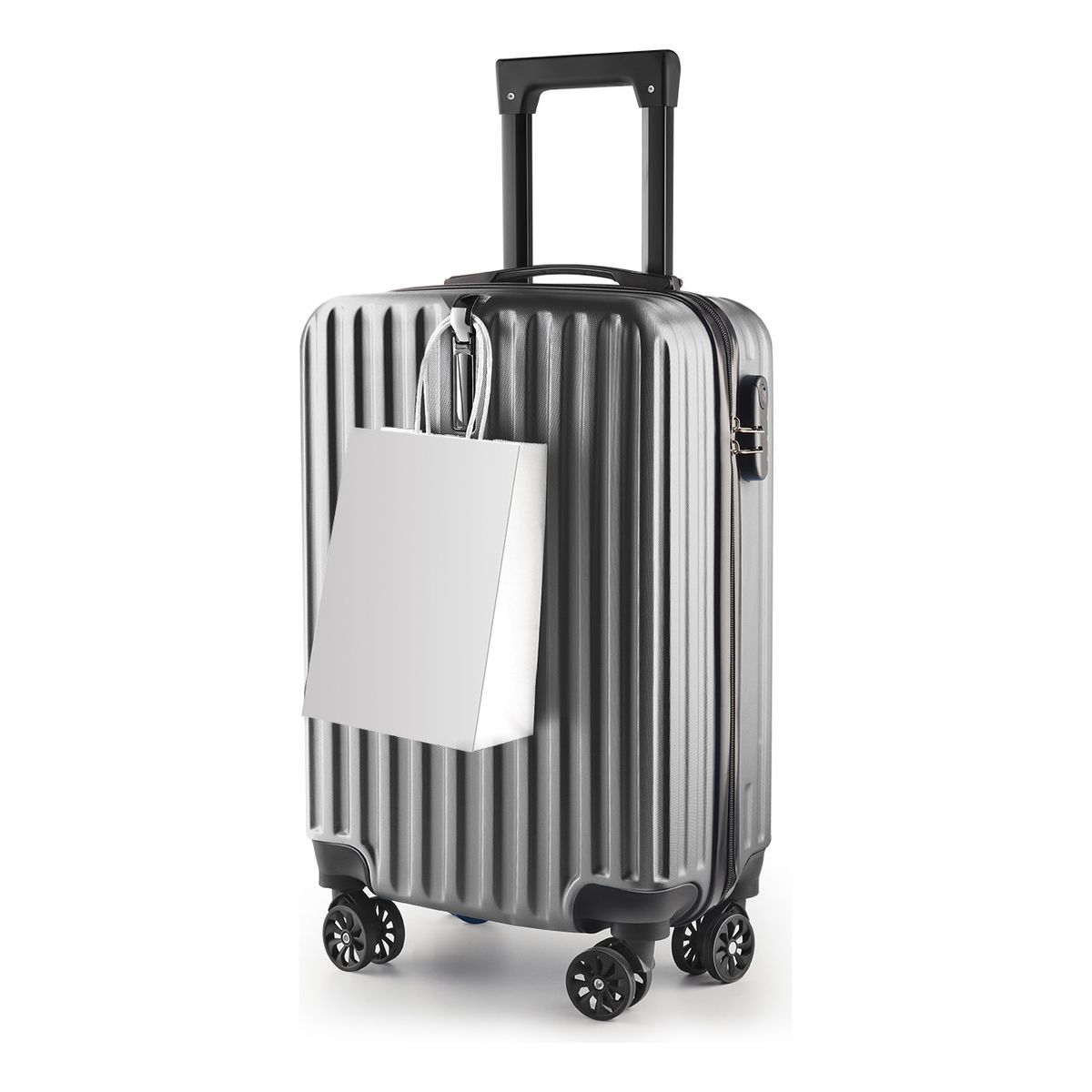 SUPERCENTER - Maleta De Gancho Viaje Pequeña Equipaje Cabina Chica De Mano Gris