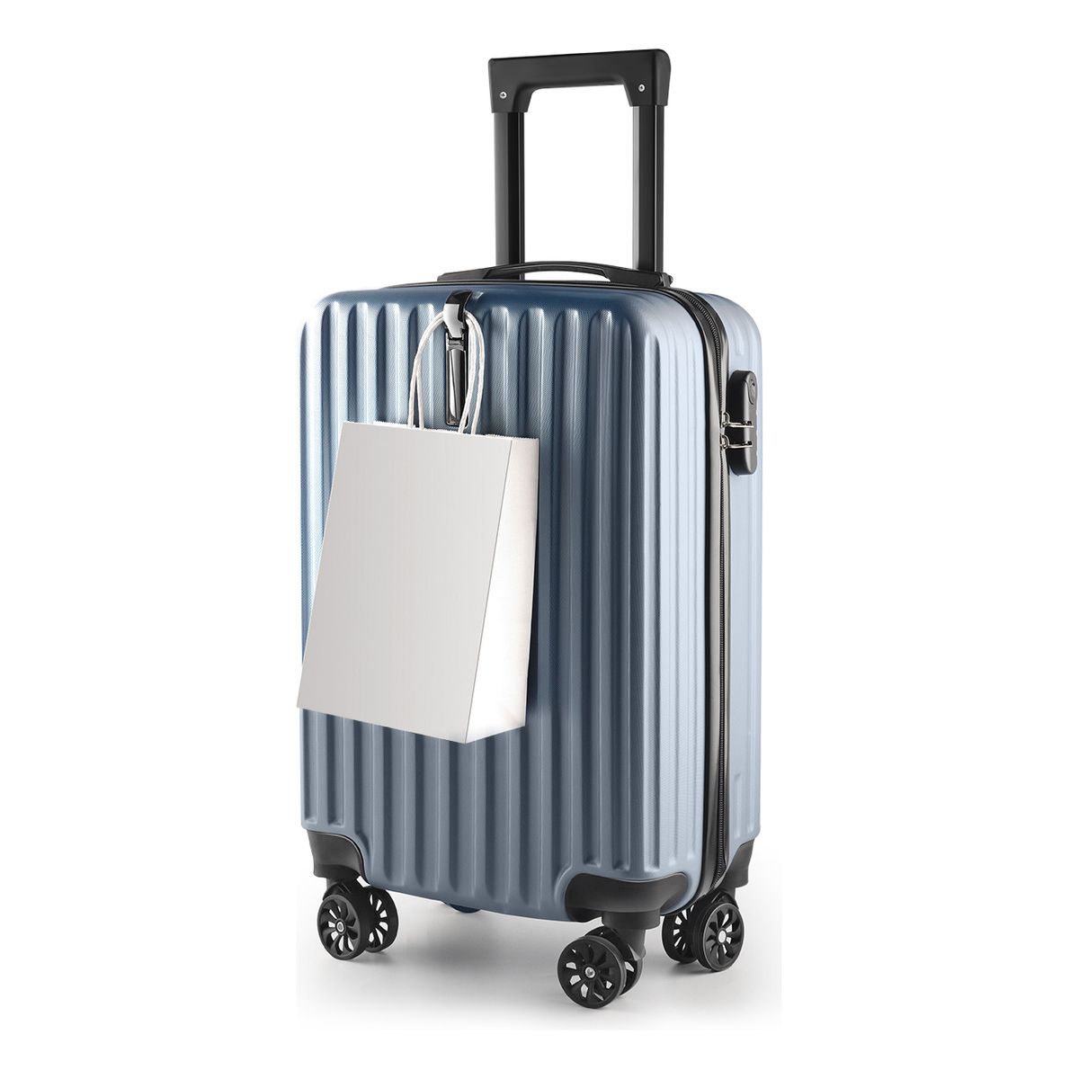 SUPERCENTER - Maleta De Gancho Viaje Pequeña Equipaje Cabina Chica De Mano Azul