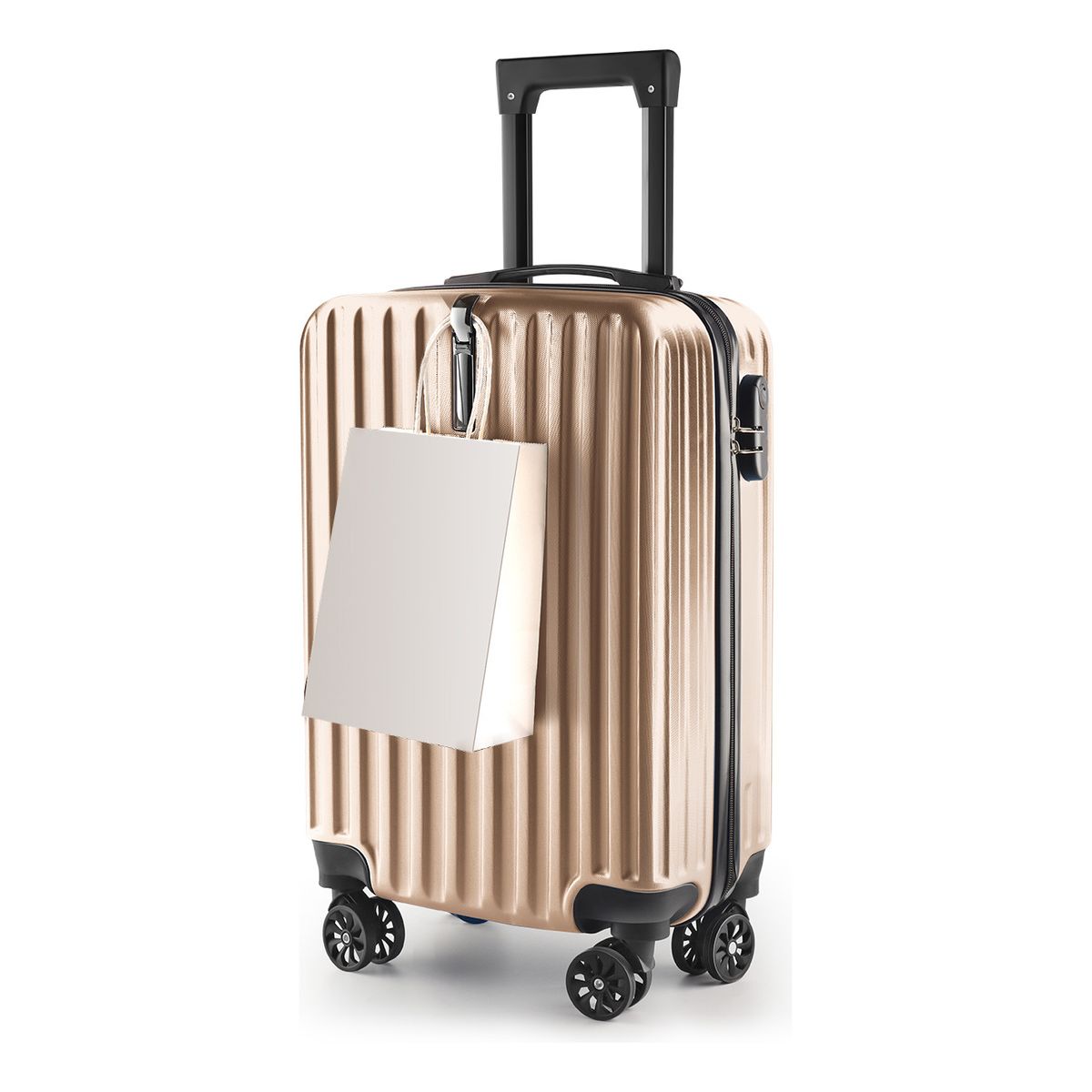 SUPERCENTER - Maleta De Gancho Viaje Pequeña Equipaje Cabina Chica De Mano Oro