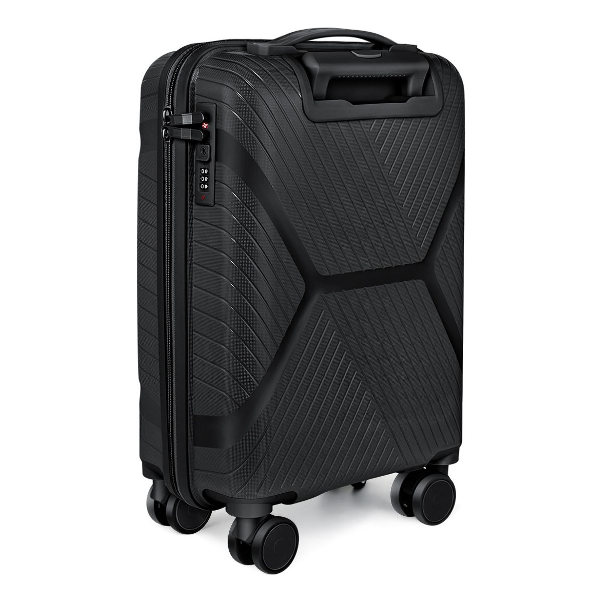 SUPERCENTER - Maleta Viaje Pequeña Equipaje Cabina Con Ruedas Negro