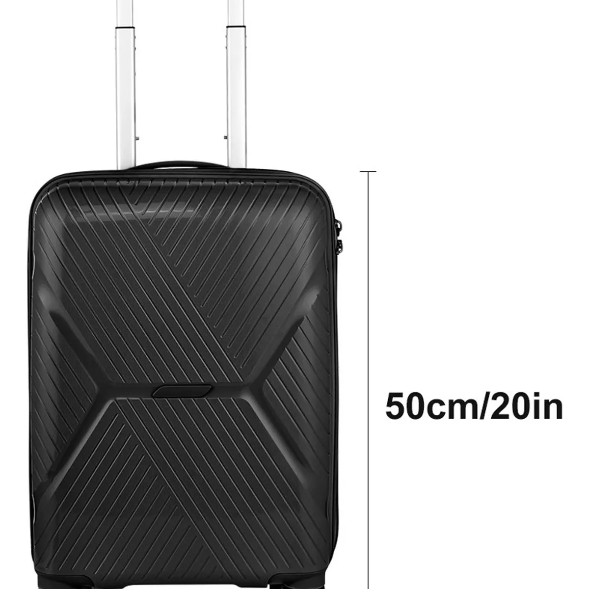 Maleta Viaje Pequeña Equipaje Cabina Con Ruedas Negro, marca SUPERCENTER - Foto 2