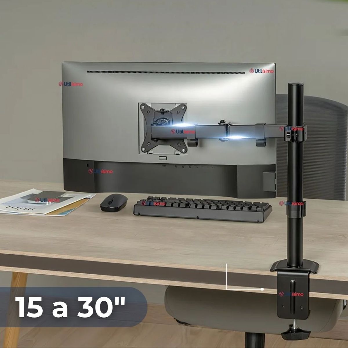 IRM - Soporte Monitor Escritorio Brazo Articulado 15 a 30 Pulgadas