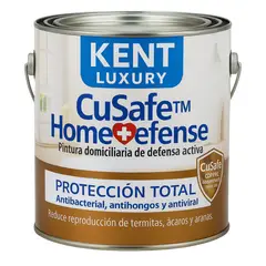 KENT - ESMALTE AGUA - CuSafe™ Home Defense Antibacterial - 4L BLANCO