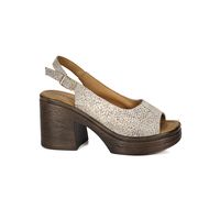 Sandalia Cuero Yanil Beige Print