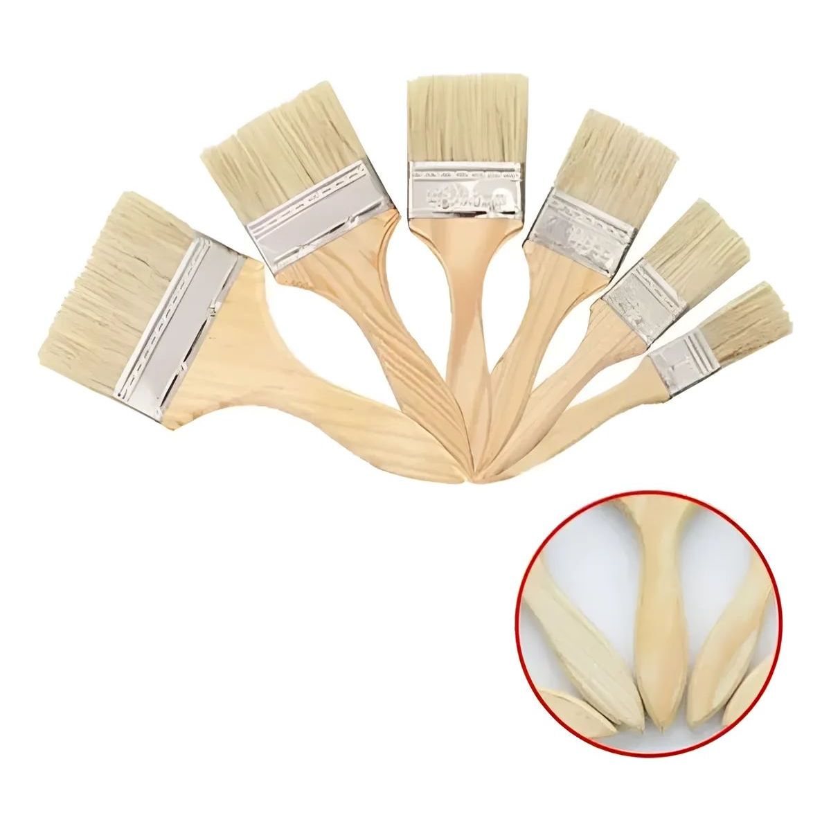 METALFER - Brocha Para Pintar 2 Pulgadas Mango De Madera /cerda