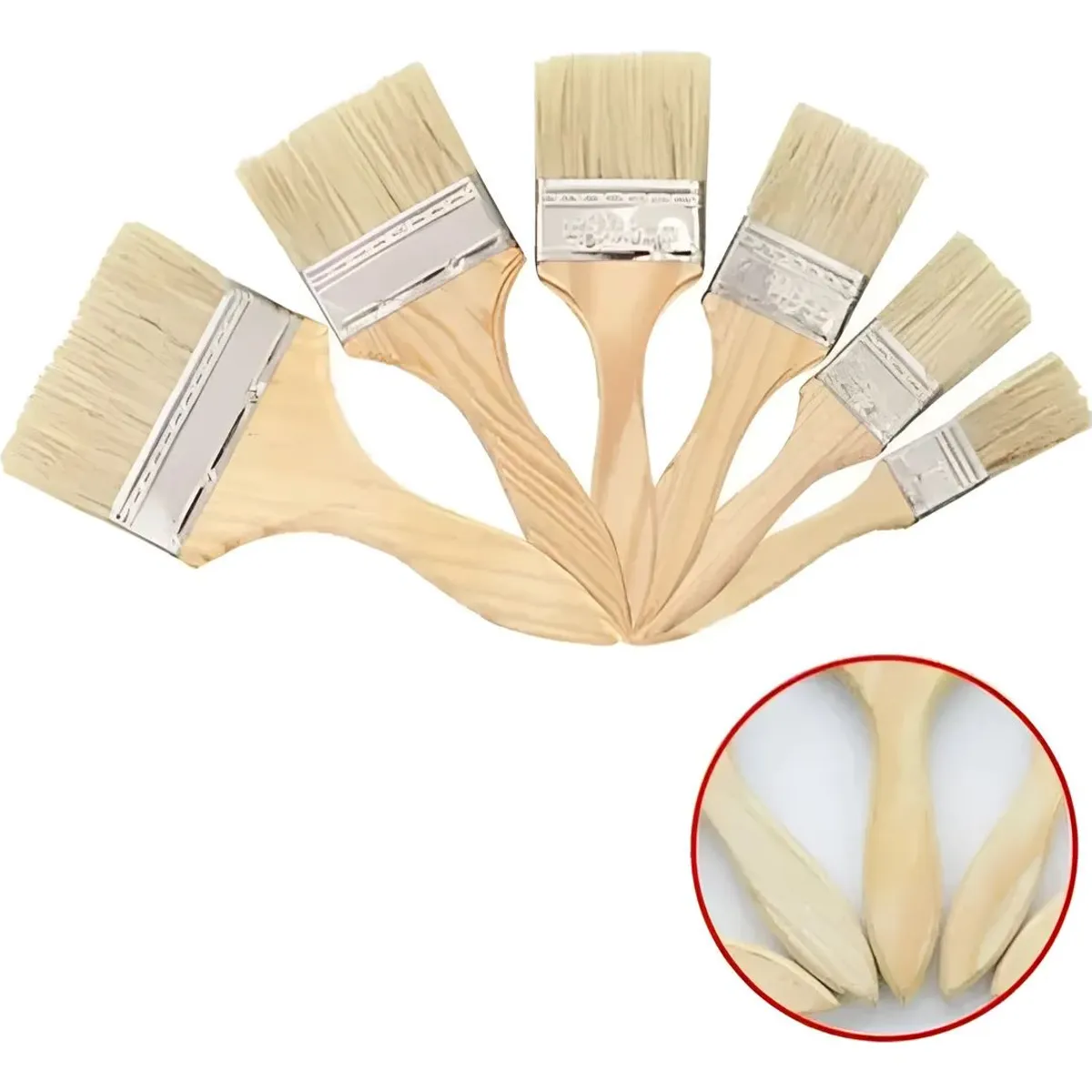 METALFER - Brocha Para Pintar 4 Pulgadas Mango De Madera /cerda