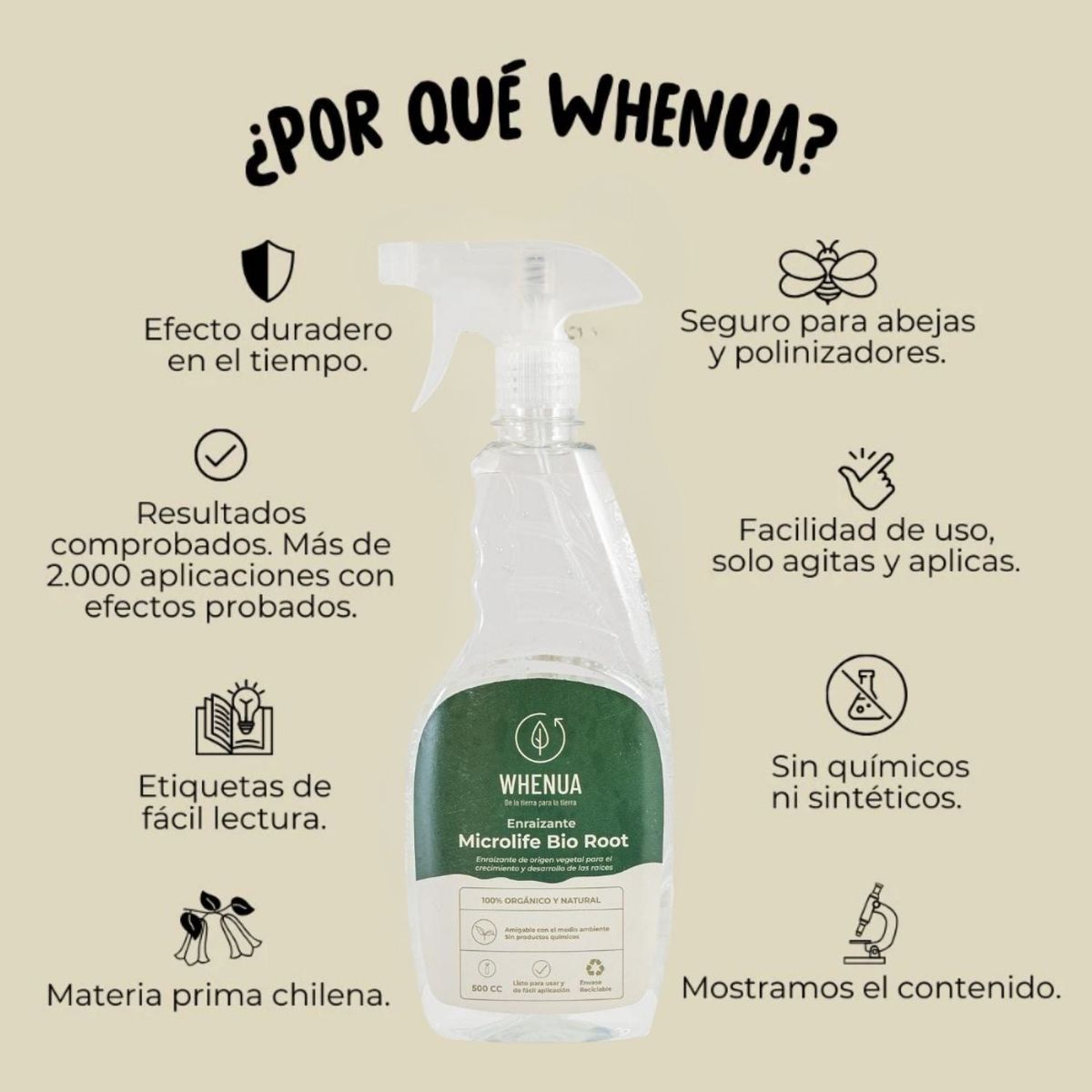 WHENUA - Enraizante MicrolifeBio Root - 500cc