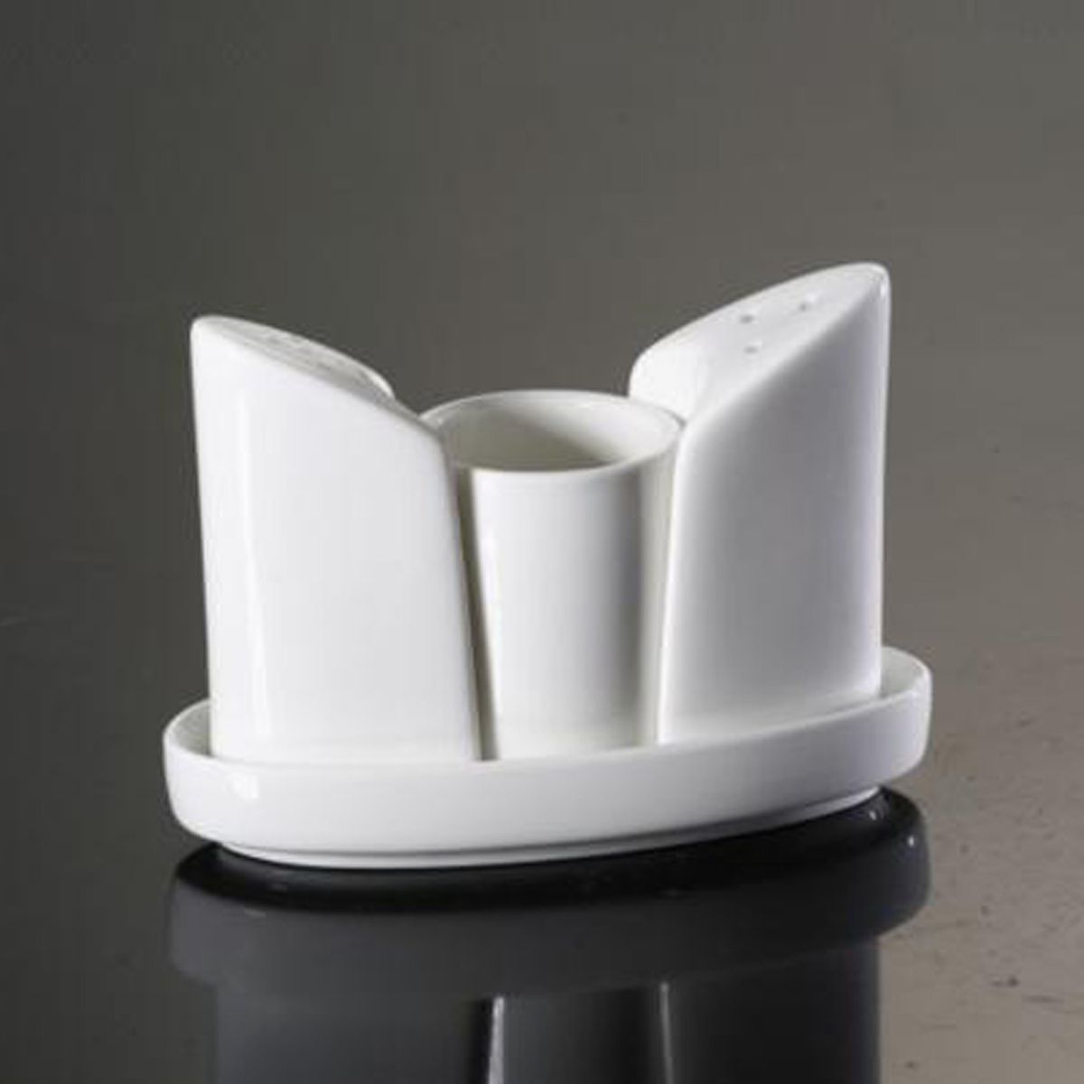 GENERICO - Salero y pimentero Loza Blanca