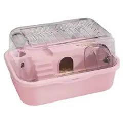 SUKEA - Jaula Para Hamster Con Casa Y Accesorios Rosa