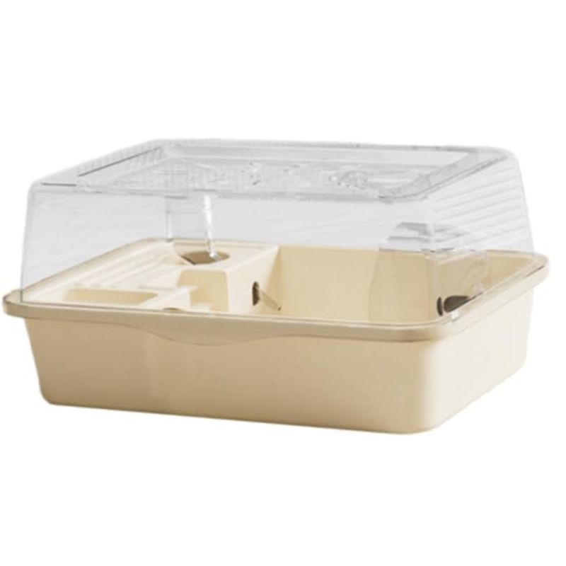 SUKEA - Jaula Para Hamster Con Casa Y Accesorios Beige