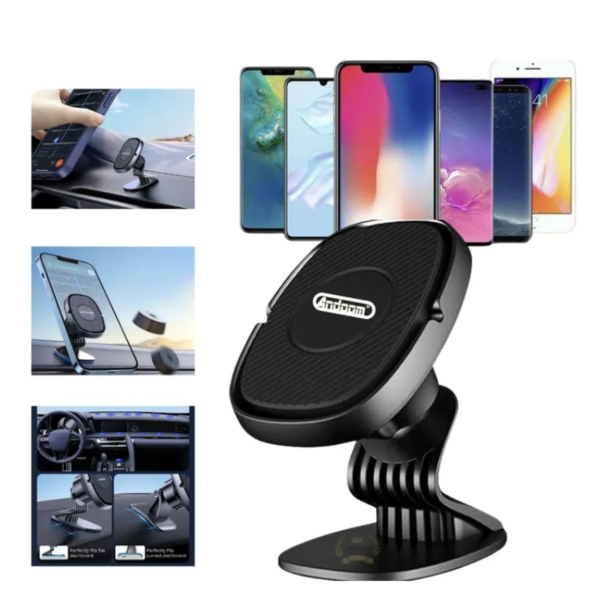 GENERICO - Soporte Magnetico De Telefono Celular Para Auto 360 Base