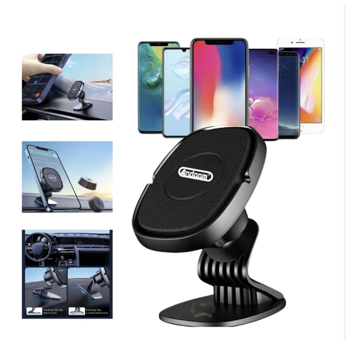 GENERICO - Soporte Magnetico De Telefono Celular Para Auto 360 Base